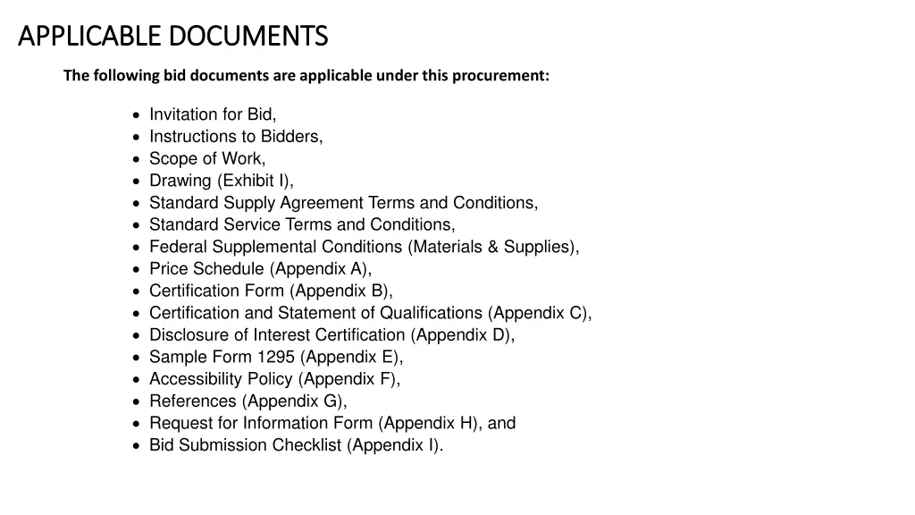 applicable documents applicable documents