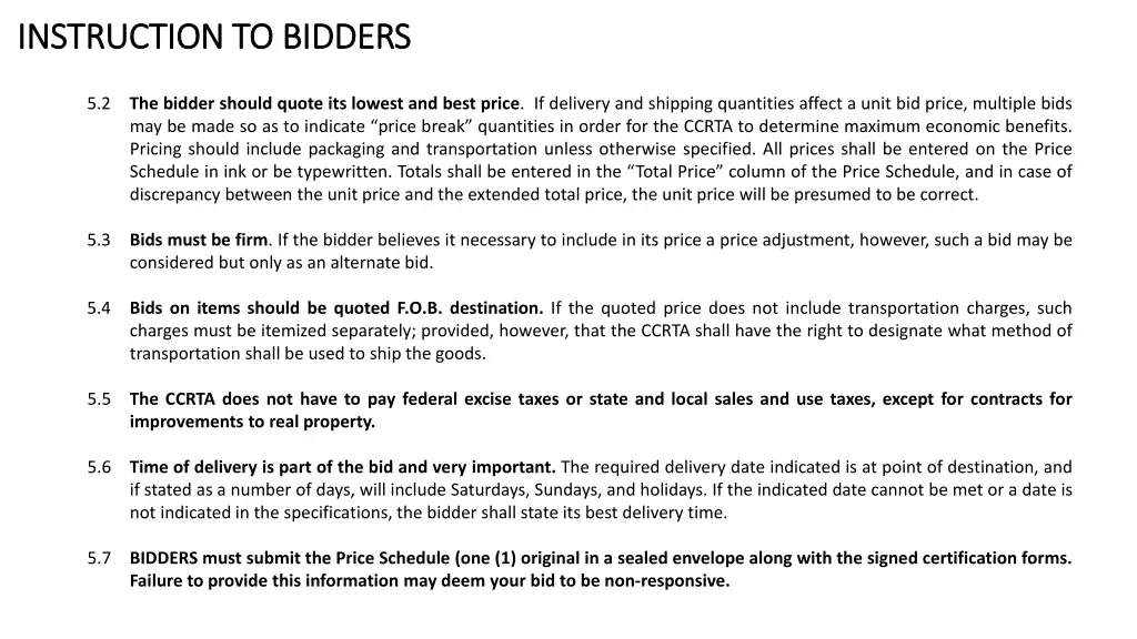 instruction to bidders instruction to bidders 2