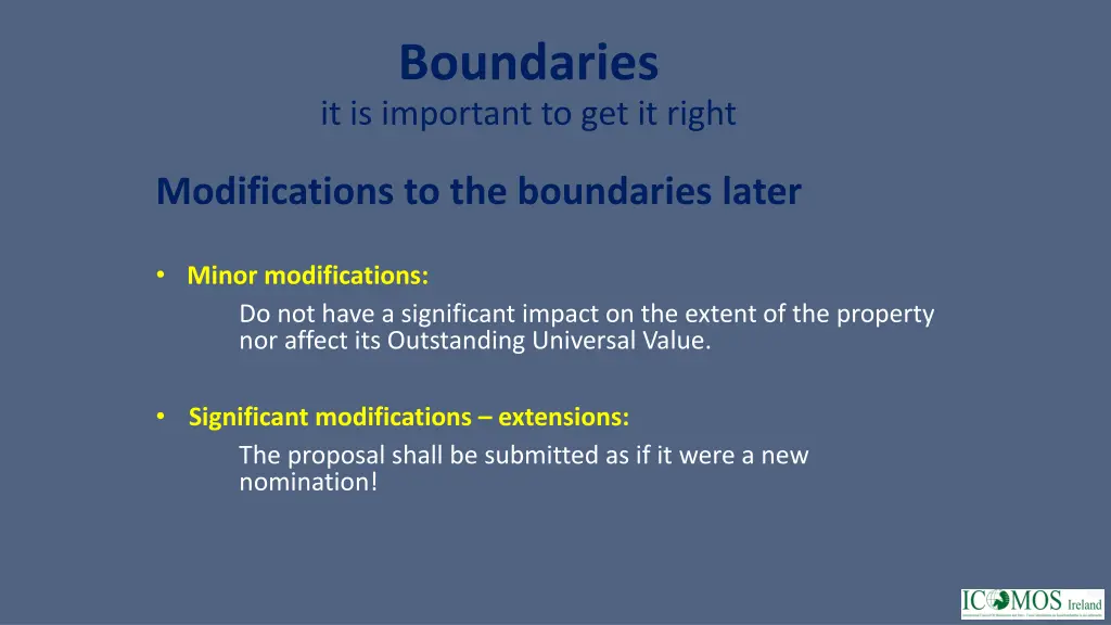 boundaries it is important to get it right