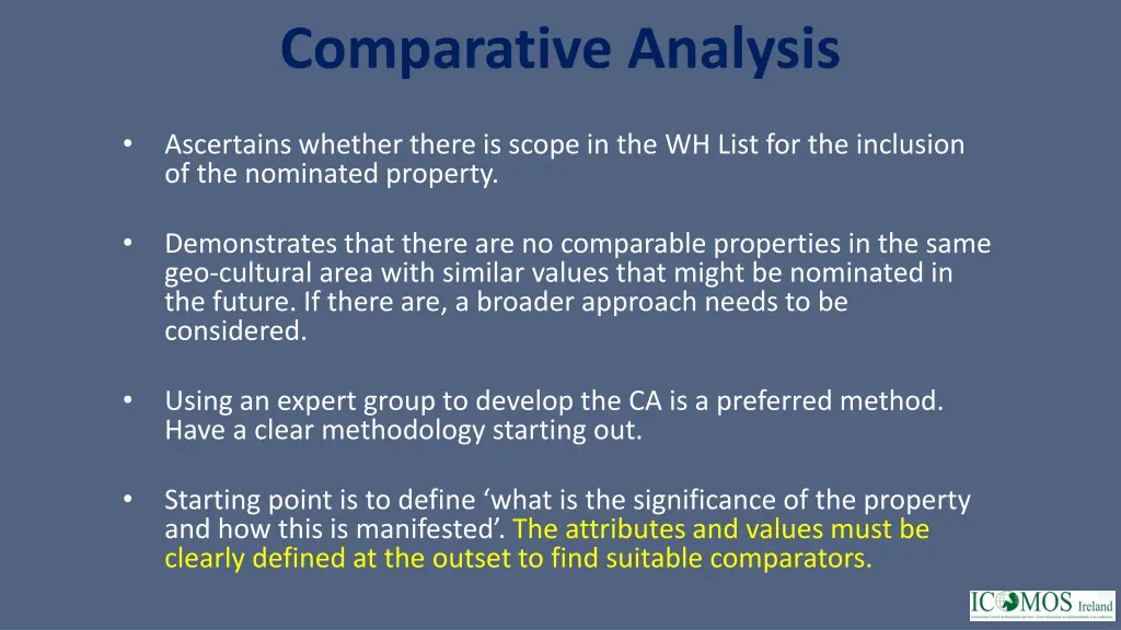 comparative analysis