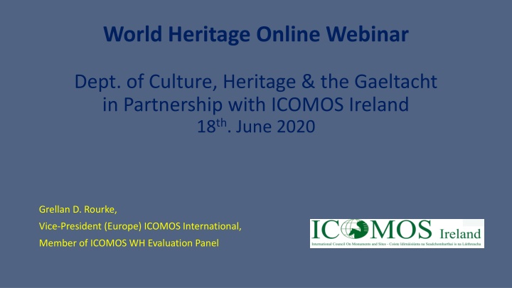 world heritage online webinar