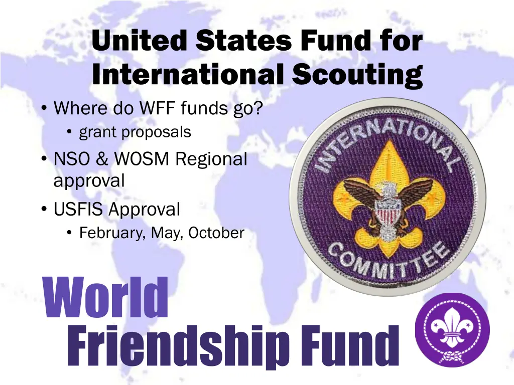 united states fund for international scouting