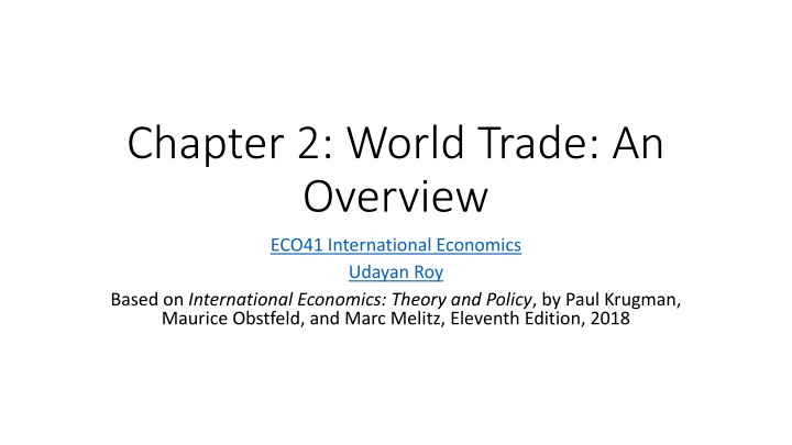 chapter 2 world trade an overview