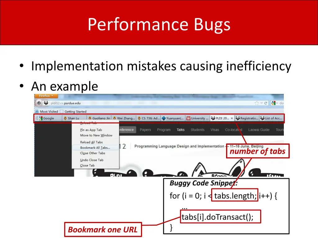 performance bugs 1