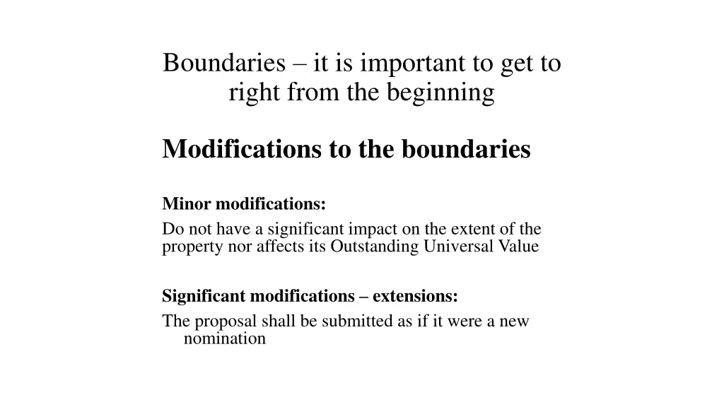 boundaries it is important to get to right from