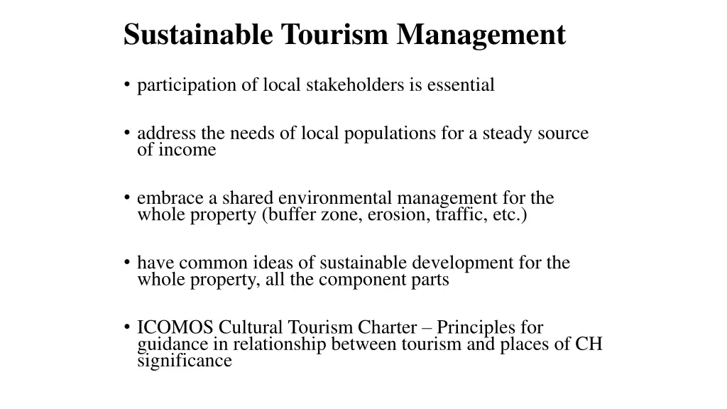 sustainable tourism management 1