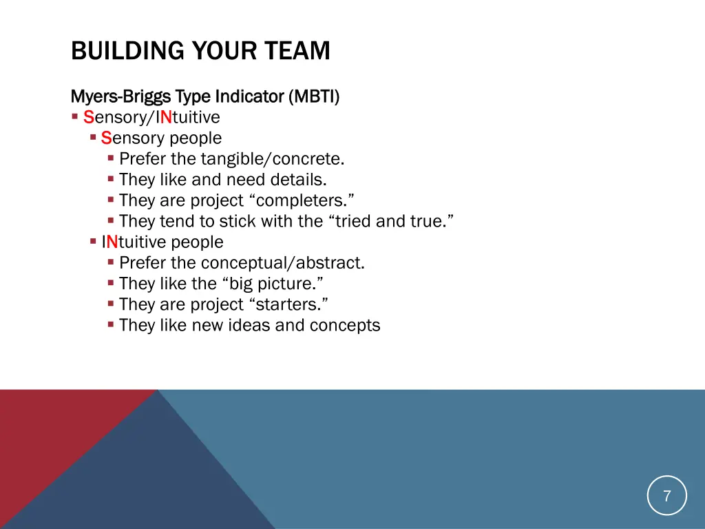 building your team 3