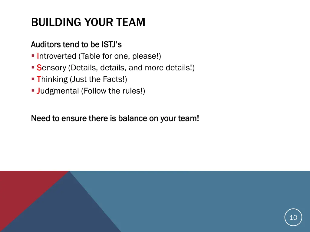 building your team 5