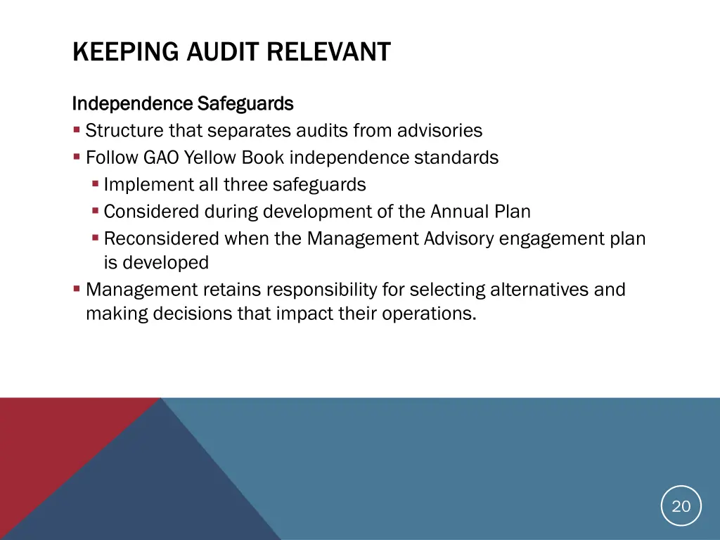 keeping audit relevant 7