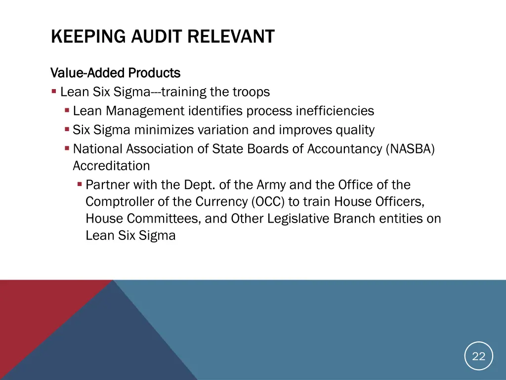 keeping audit relevant 8