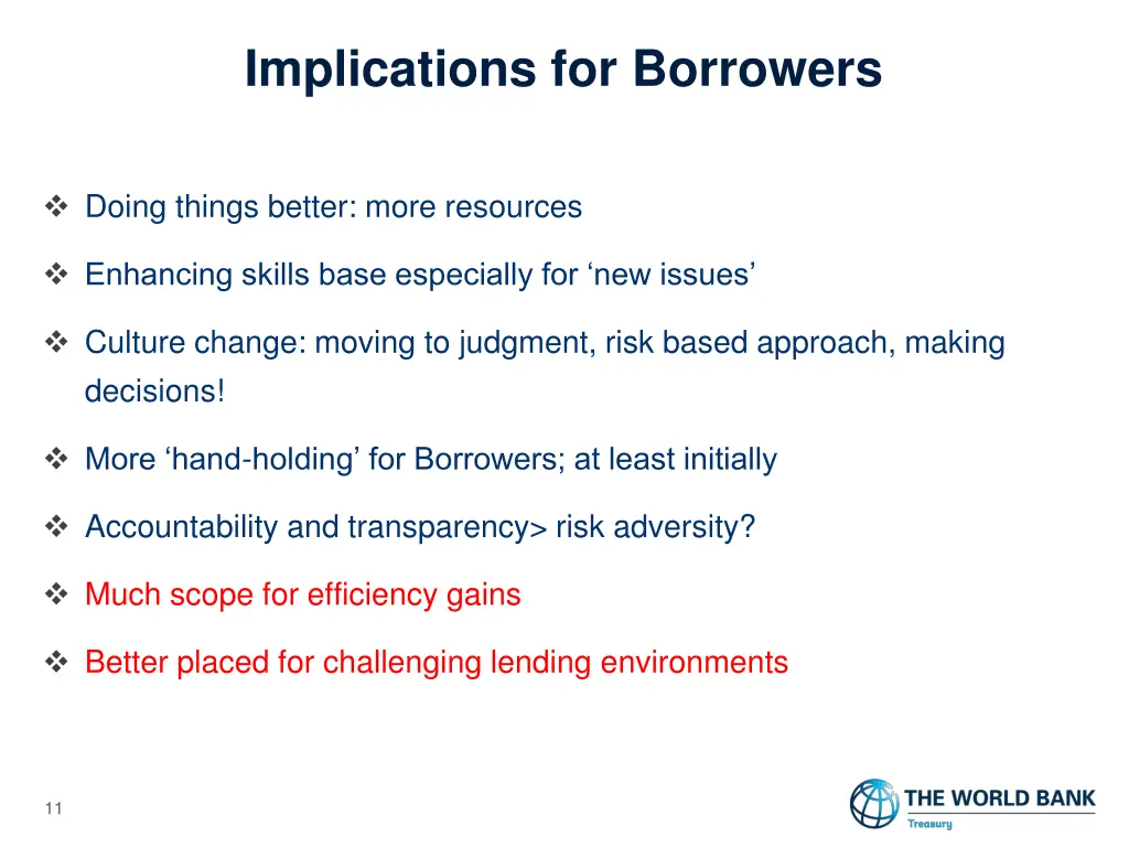 implications for borrowers 1