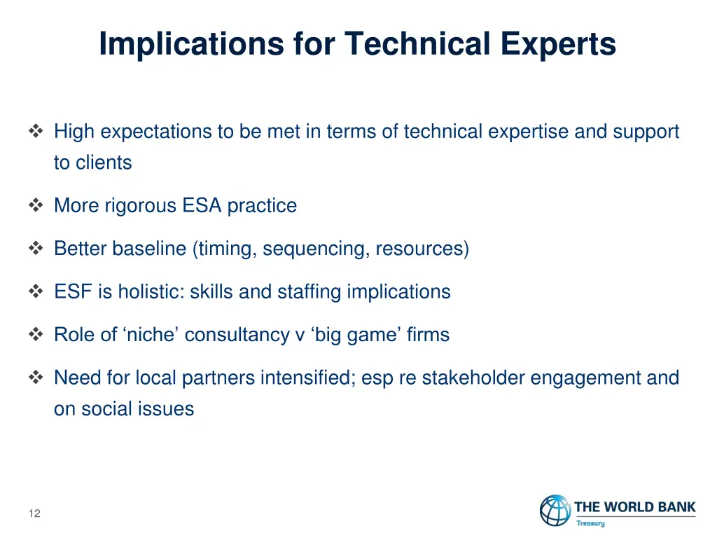 implications for technical experts