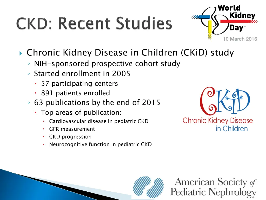 chronic kidney disease in children ckid study