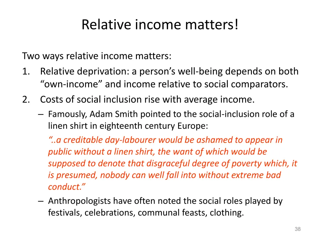 relative income matters