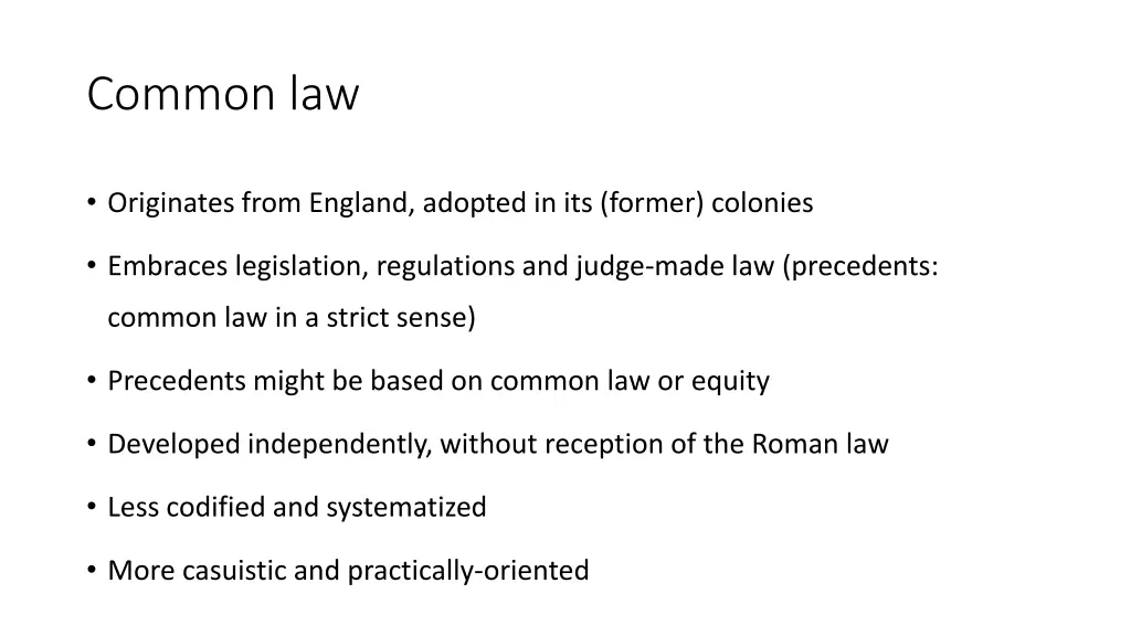 common law