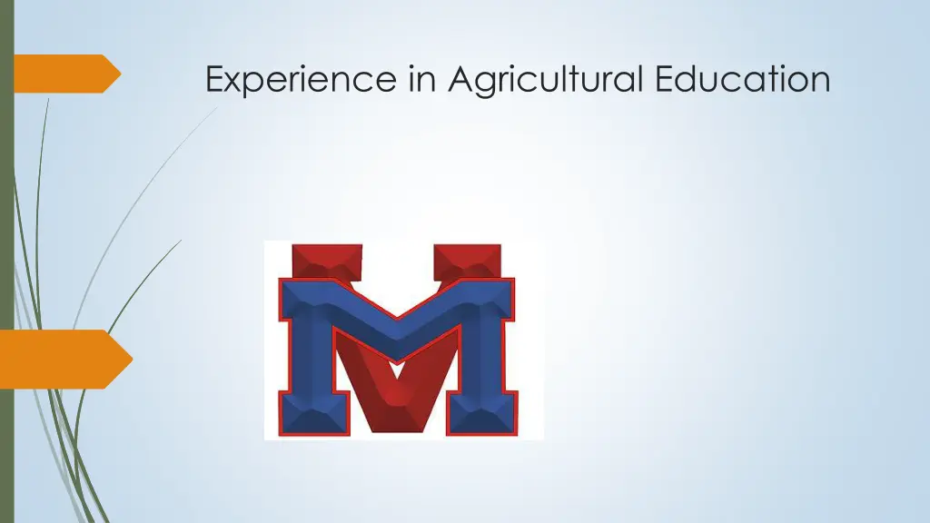 experience in agricultural education