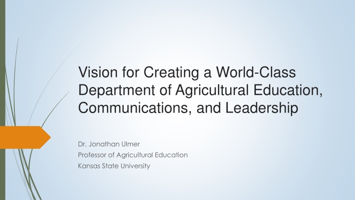 vision for creating a world class department