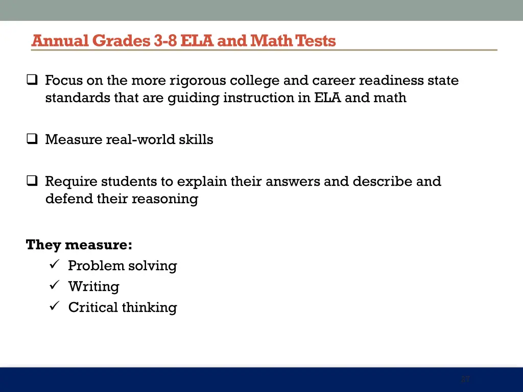 annual grades 3 8 ela and math tests