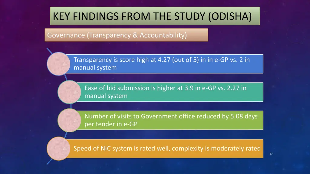 key findings from the study odisha 4