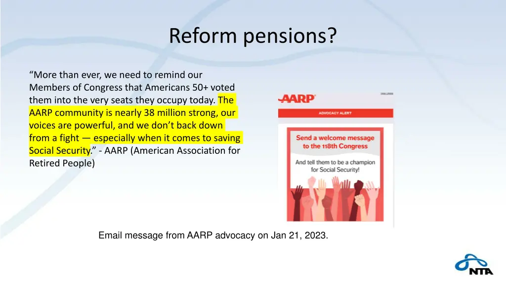 reform pensions