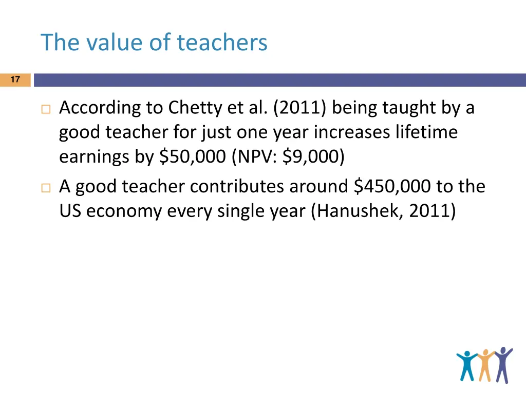 the value of teachers