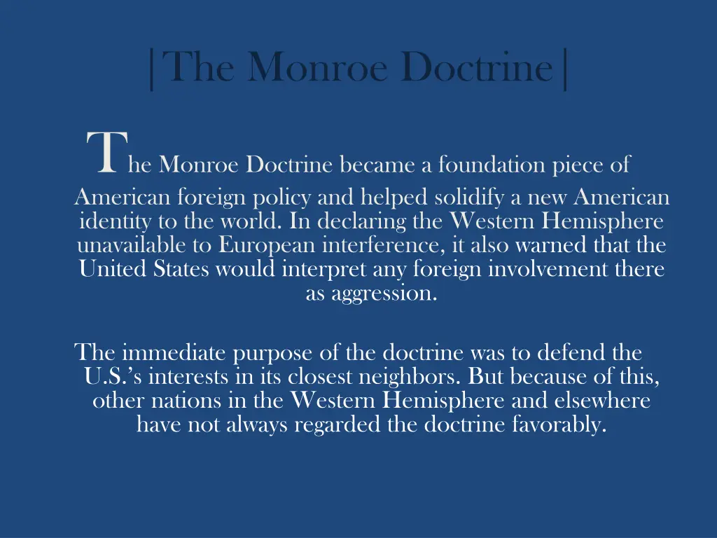 the monroe doctrine 3