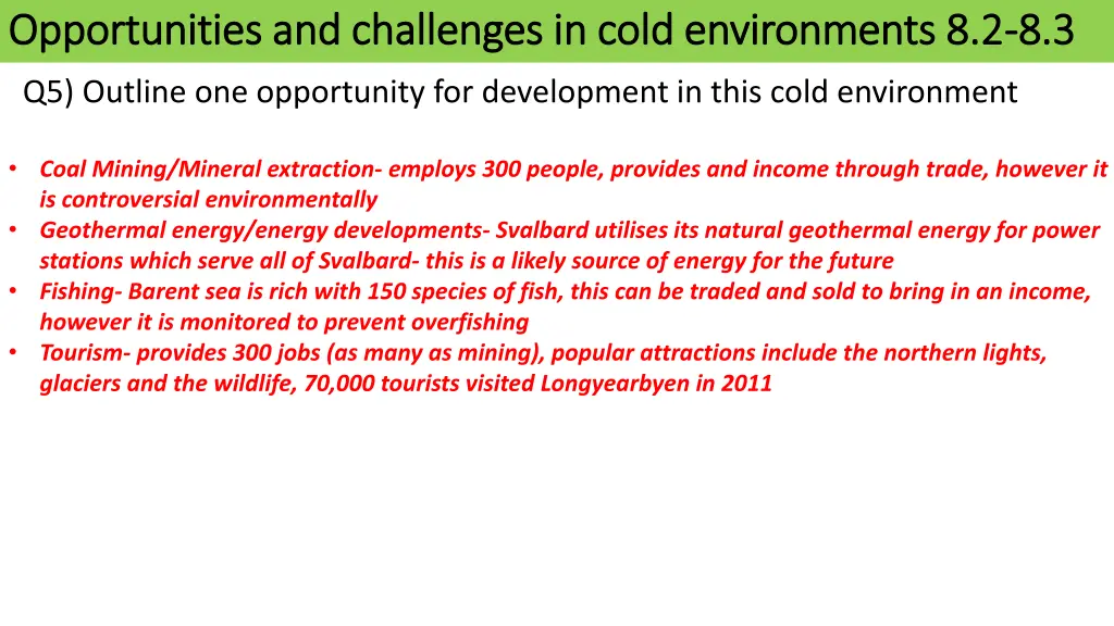 opportunities and challenges in cold environments 2