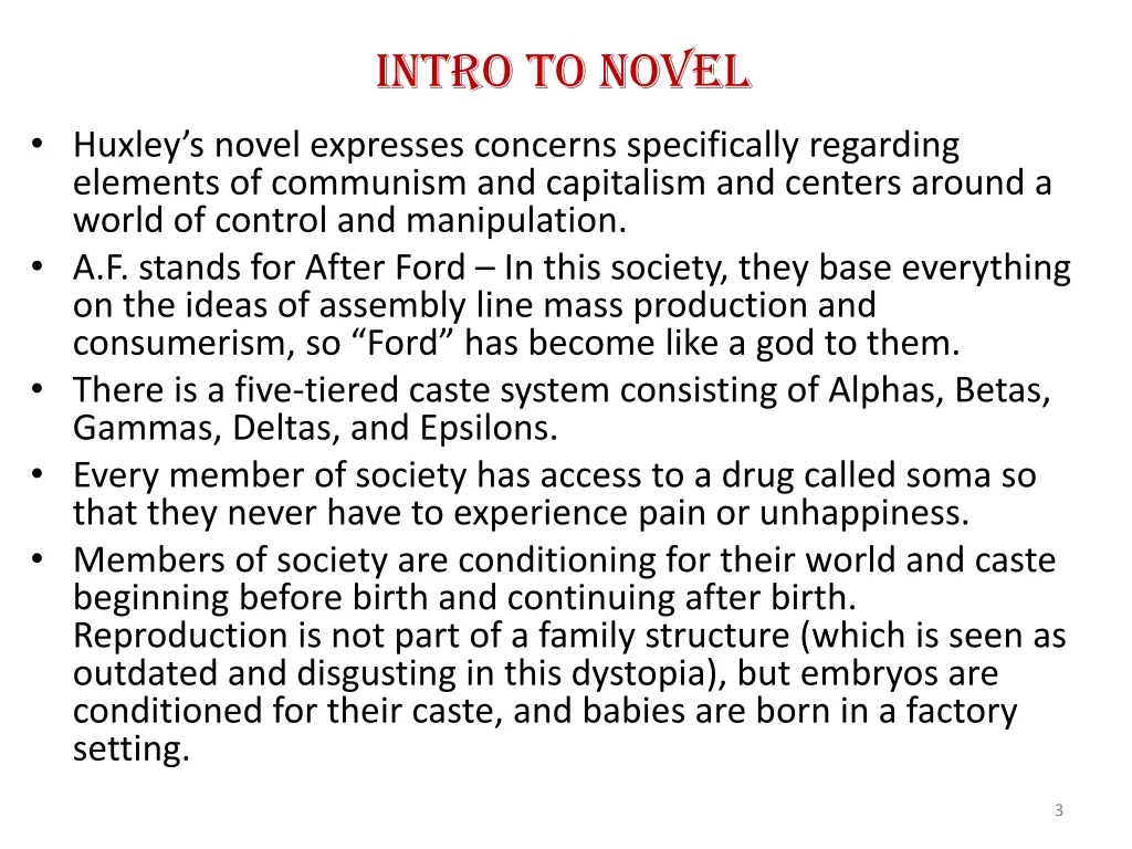 intro to novel