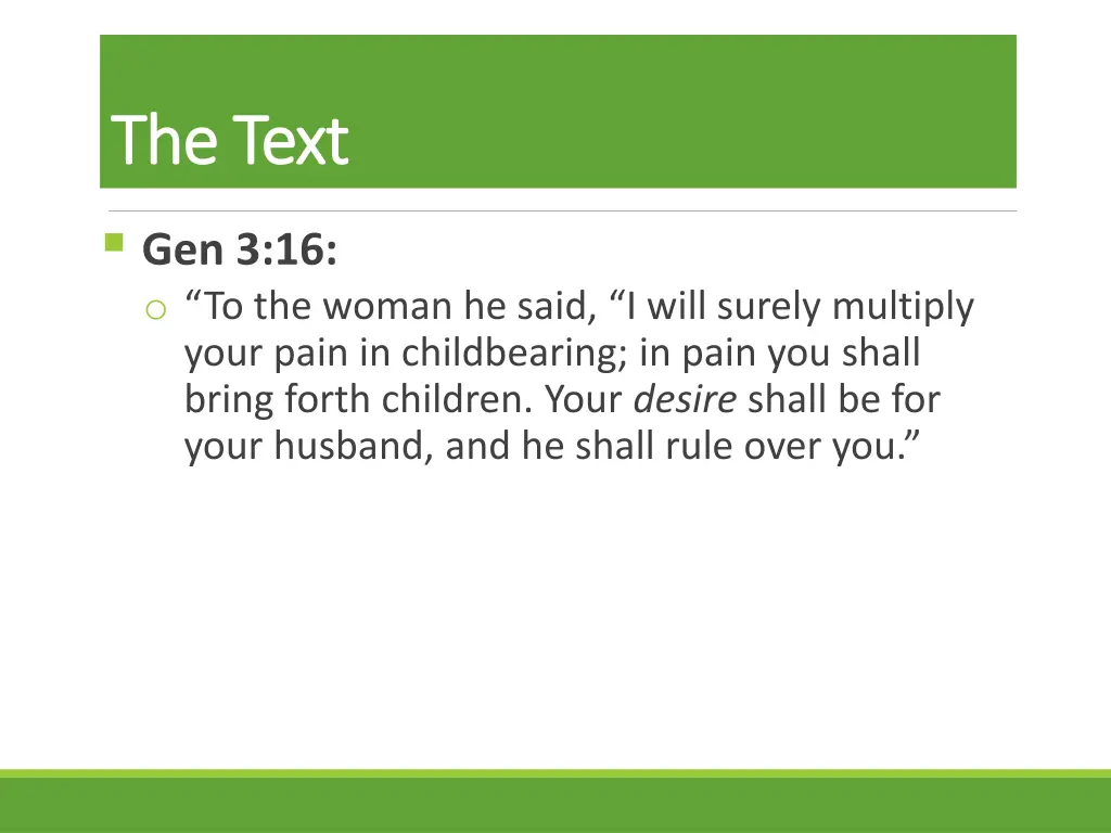 the text the text gen 3 16 o to the woman he said