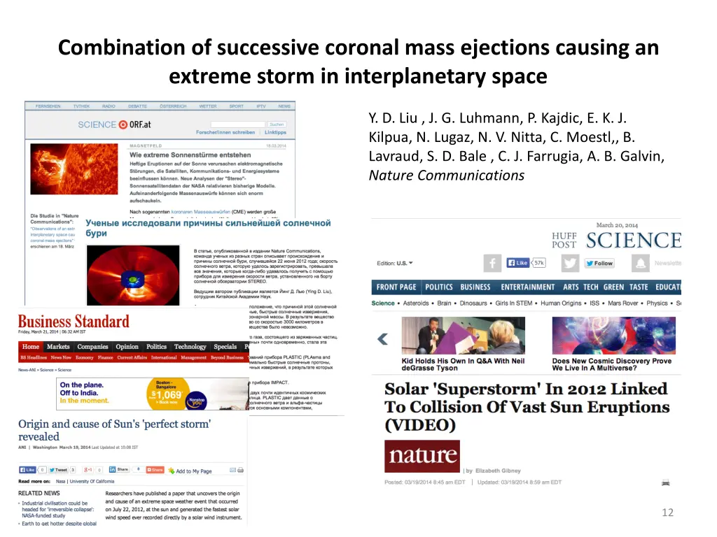 combination of successive coronal mass ejections