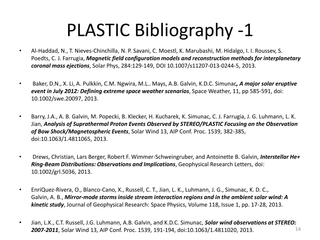 plastic bibliography 1