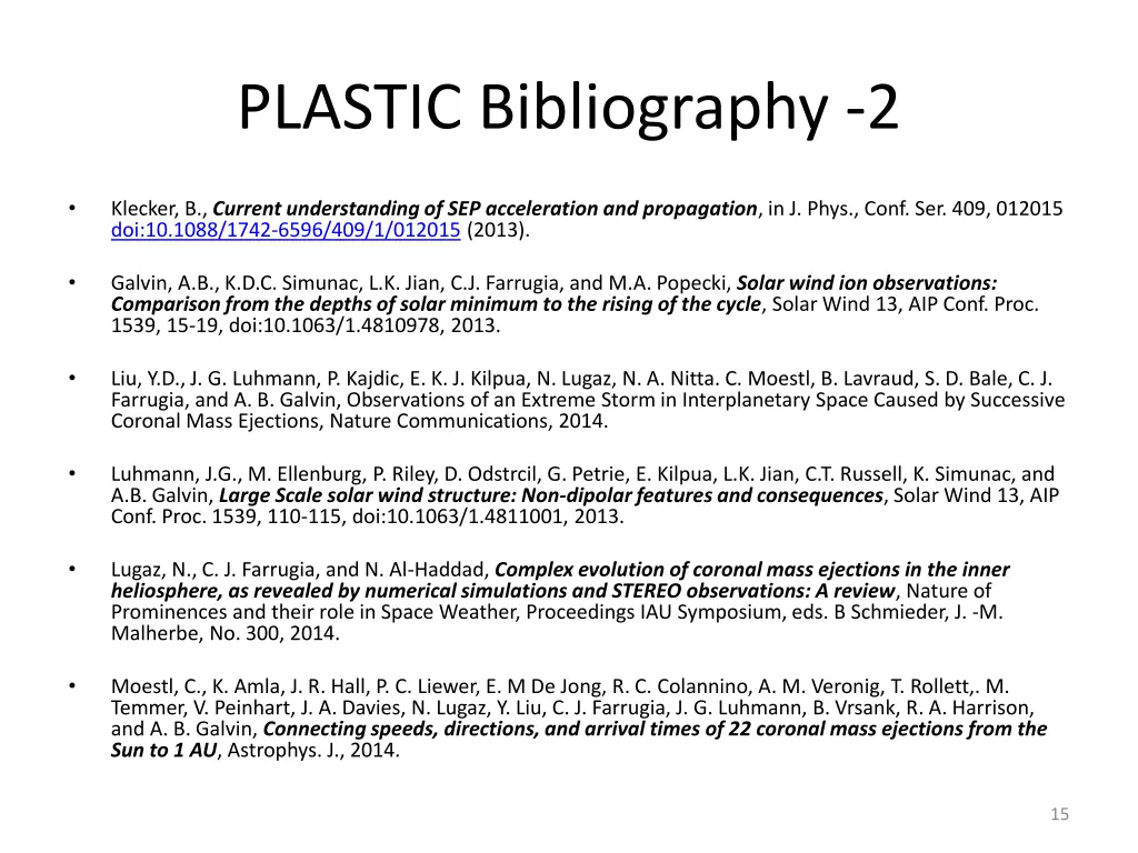 plastic bibliography 2