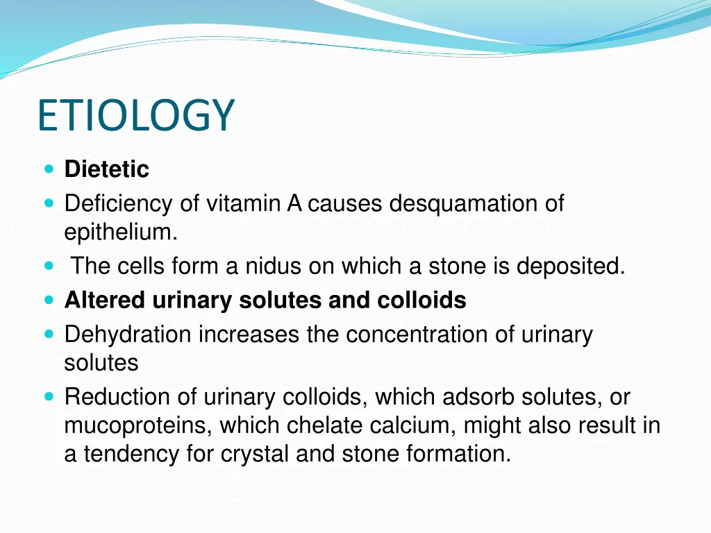 etiology