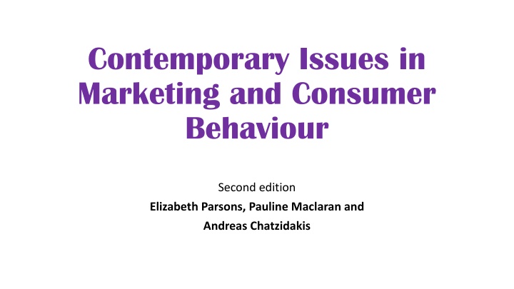 contemporary issues in marketing and consumer