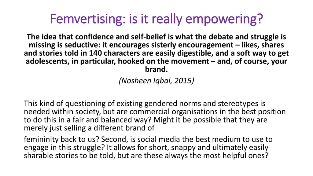 femvertising femvertising is it really empowering