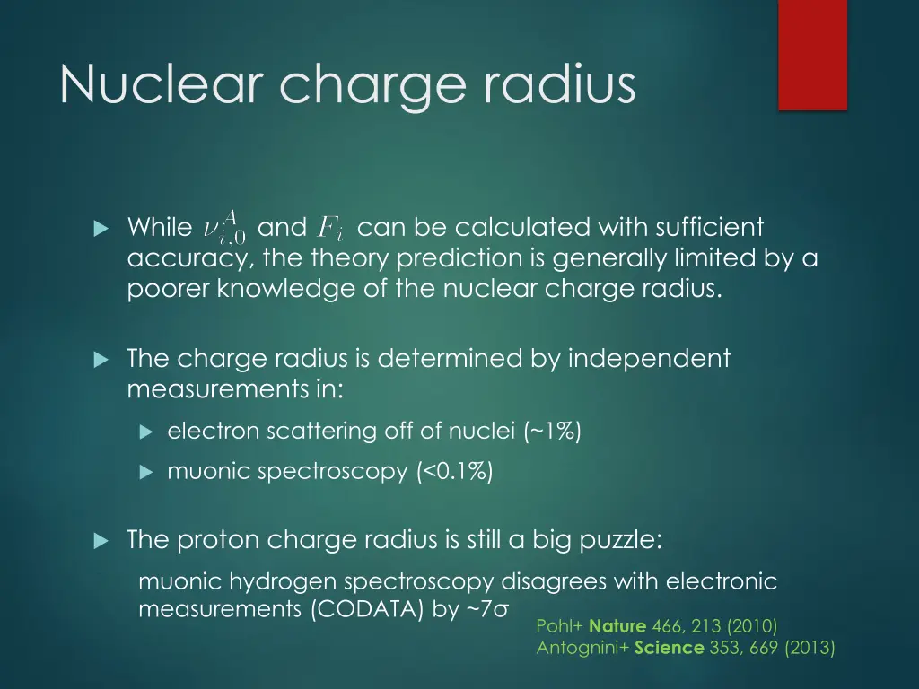 nuclear charge radius