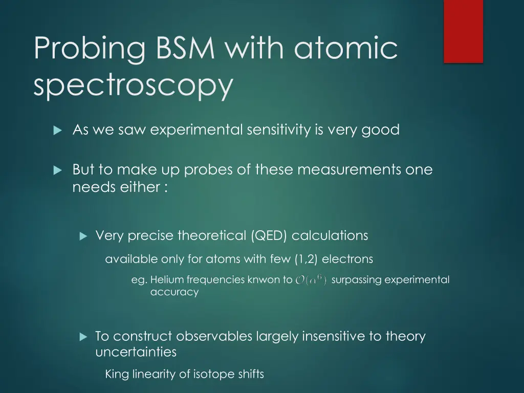 probing bsm with atomic spectroscopy