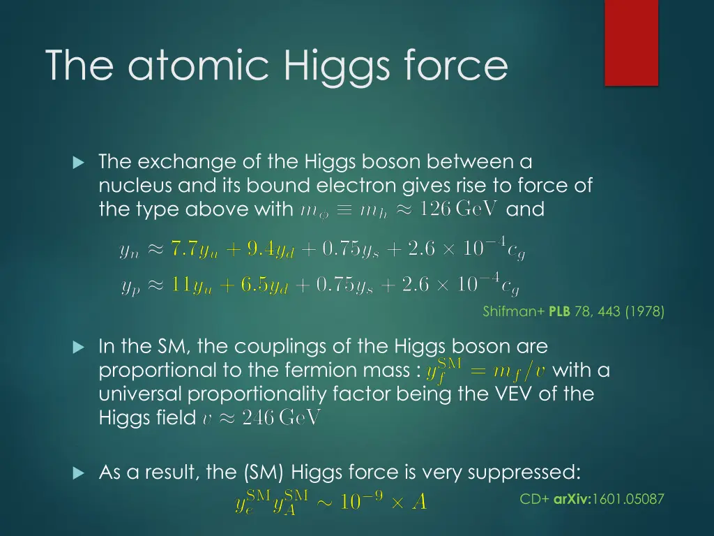 the atomic higgs force