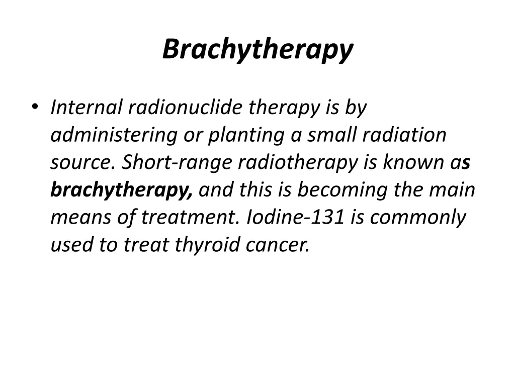 brachytherapy