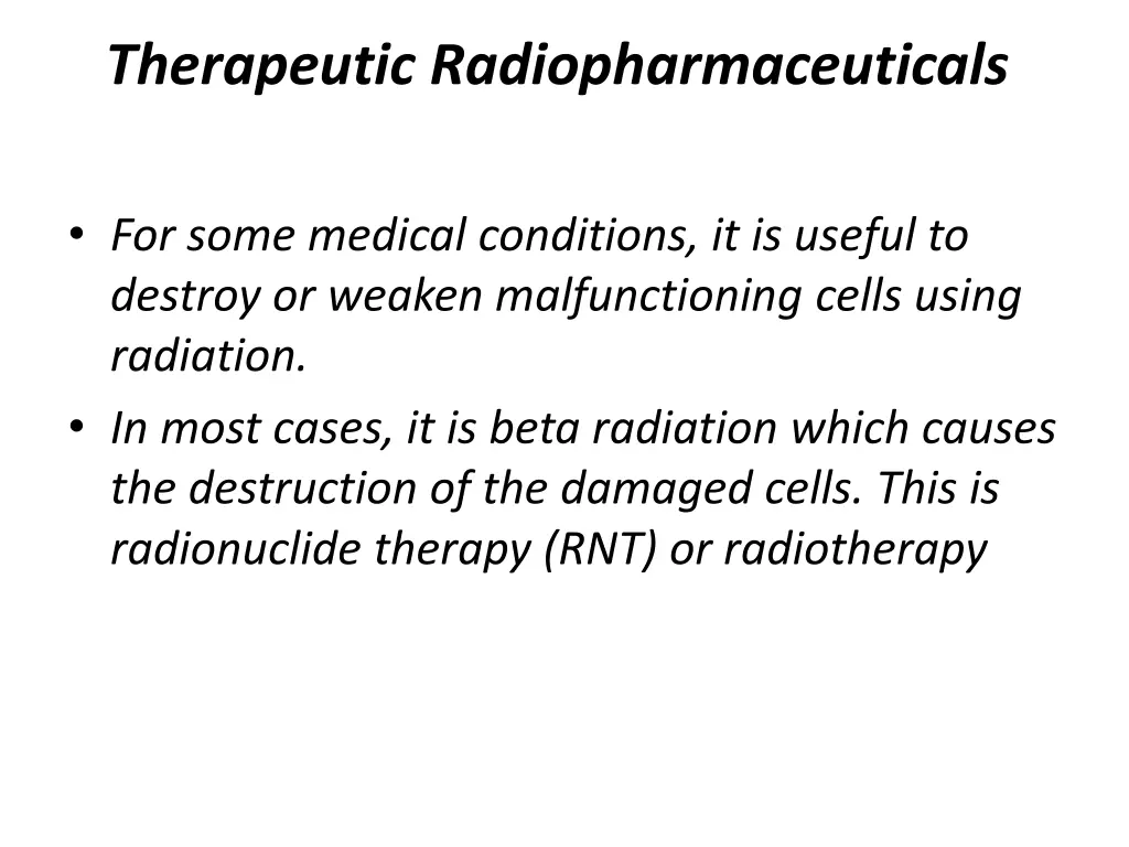 therapeutic radiopharmaceuticals