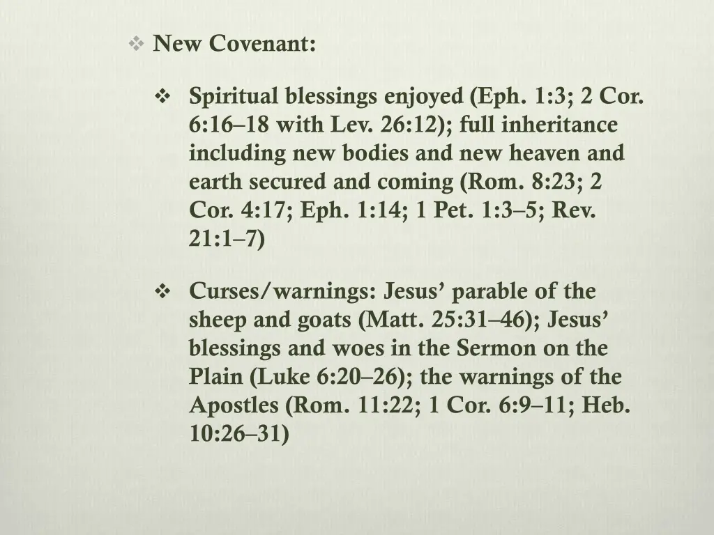 new covenant