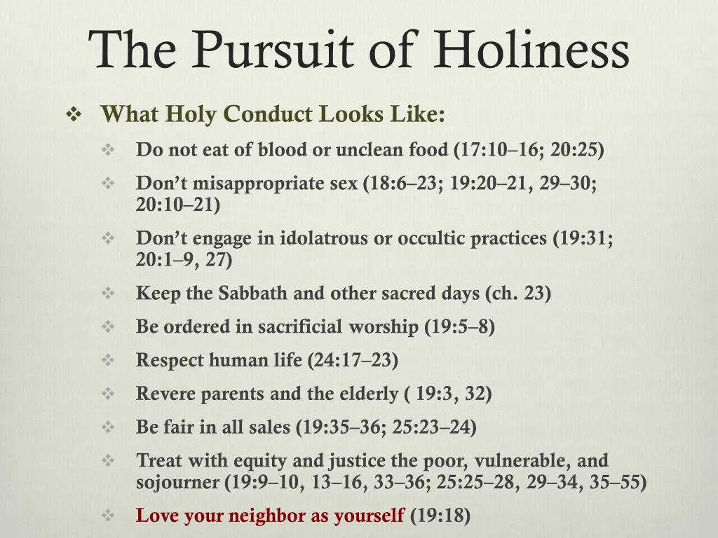 the pursuit of holiness 1