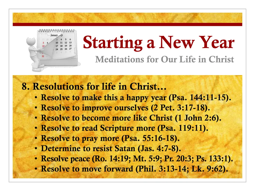 starting a new year meditations for our life 5