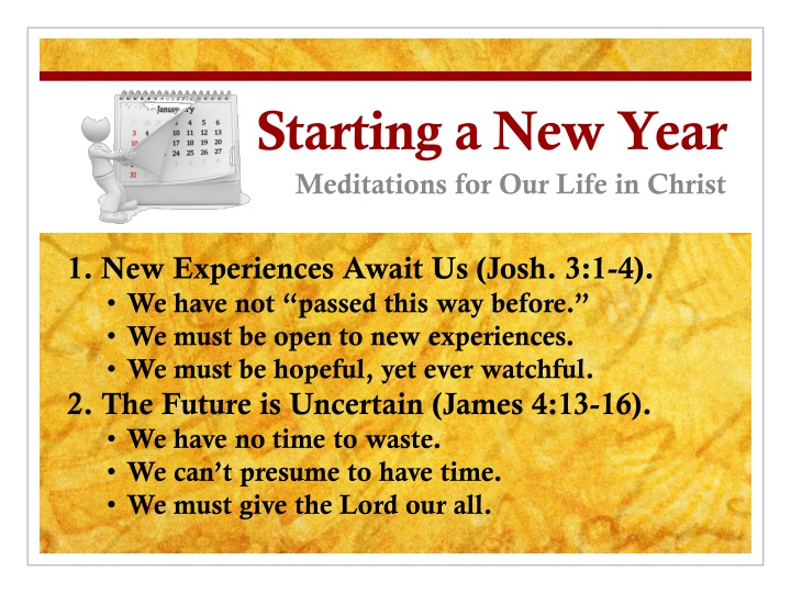 starting a new year meditations for our life