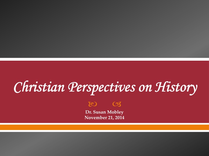 christian perspectives on history