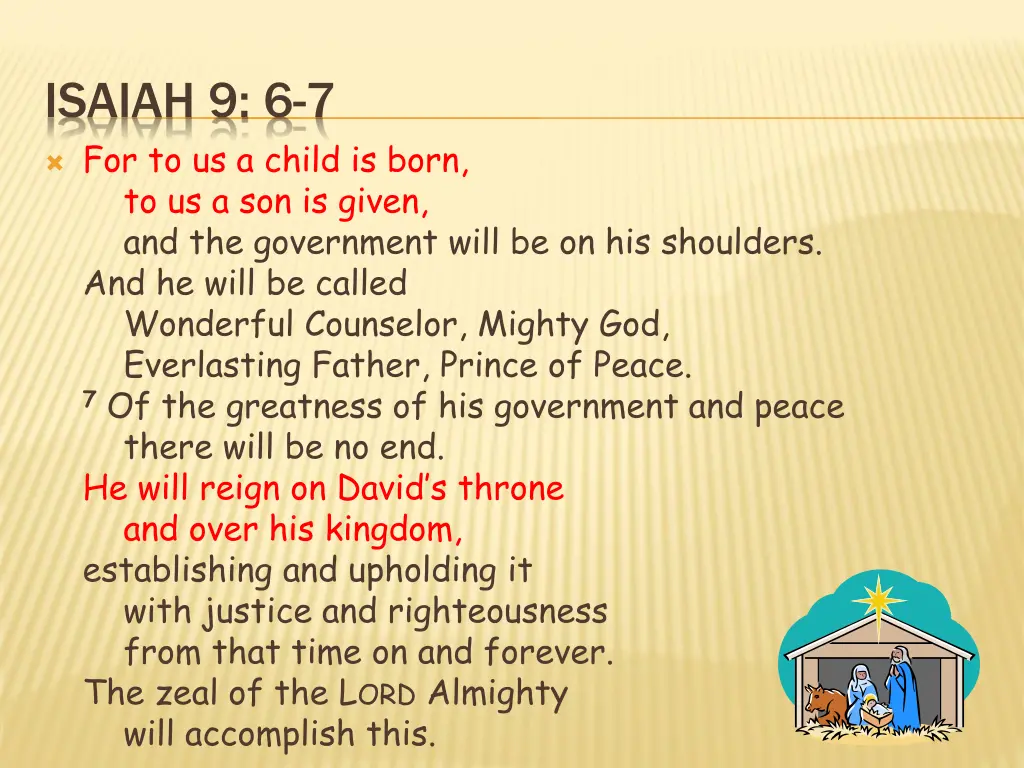 isaiah 9 6 7 for to us a child is born