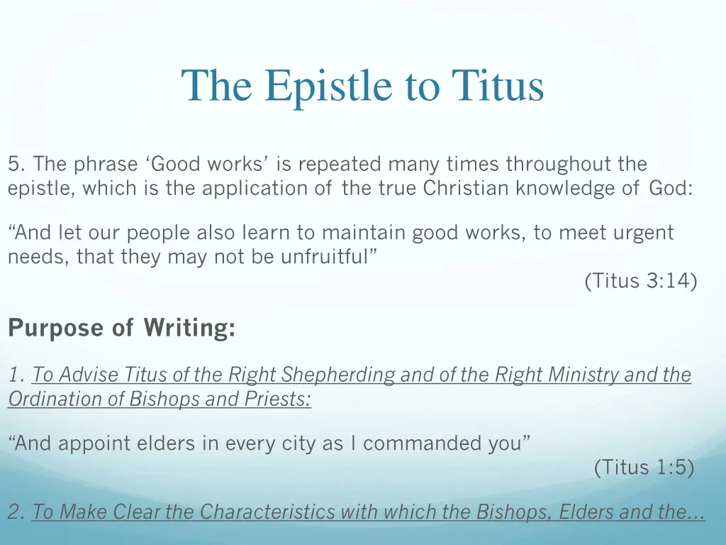 the epistle to titus 12