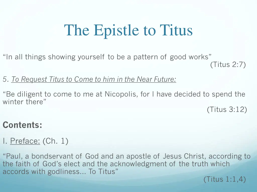 the epistle to titus 14