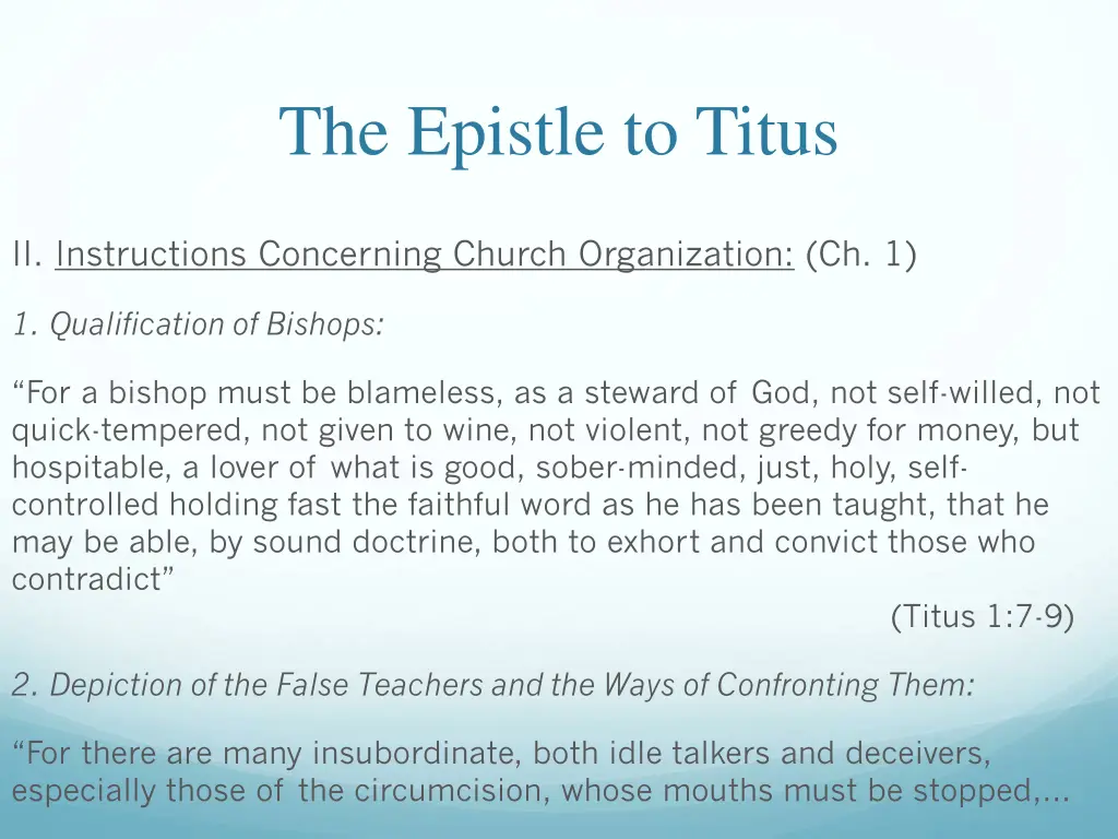 the epistle to titus 15