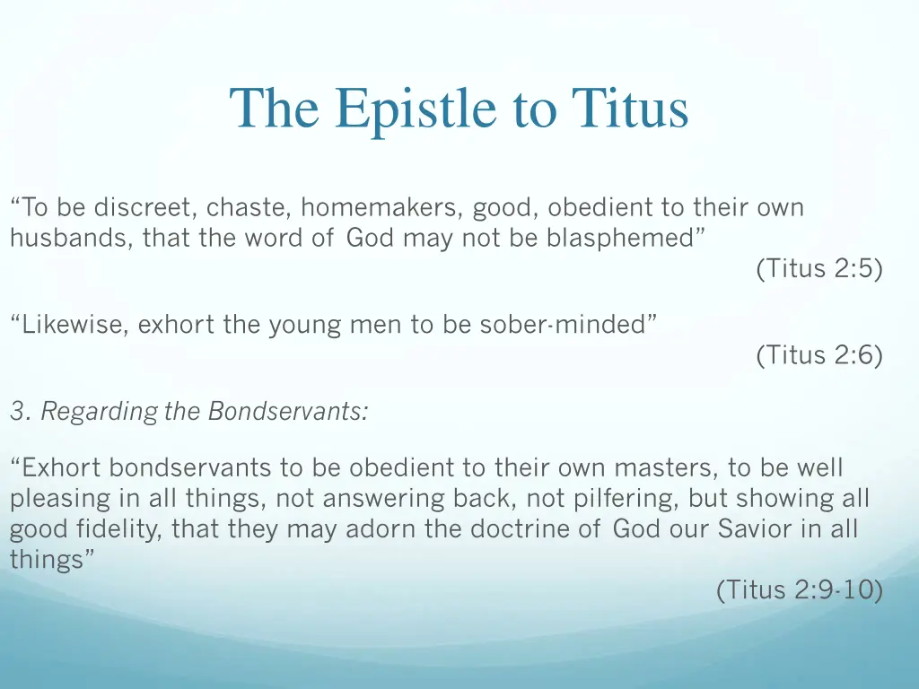 the epistle to titus 18